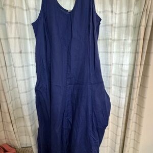 Eileen Fisher Deep Blue Maxi Dress